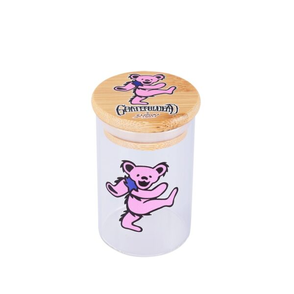 Grateful Dead Glass Stash Jar Pink Bear