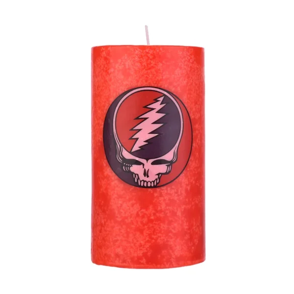 Grateful Dead Candle Steal Your Face Strawberry 24oz