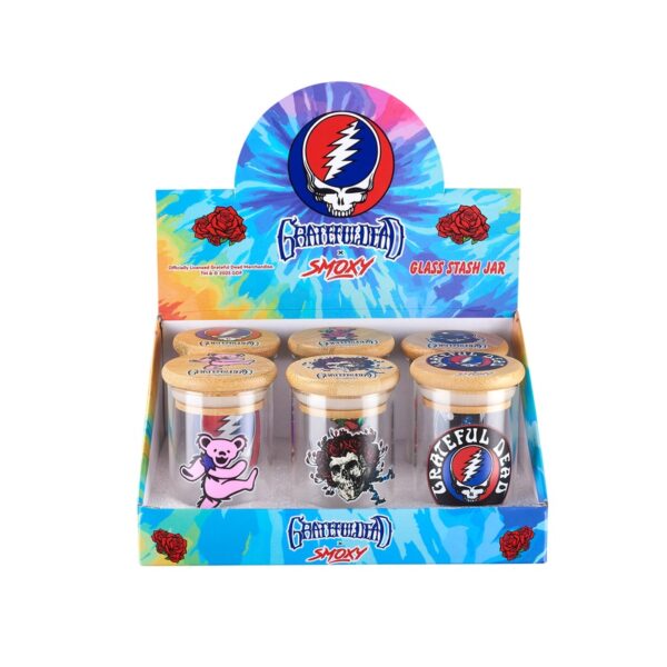 Grateful Dead Glass 7g Stash Jar 6 pc Set