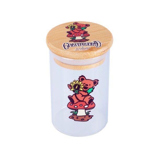 Grateful Dead Glass Stash Jar 7g Bear Mushroom