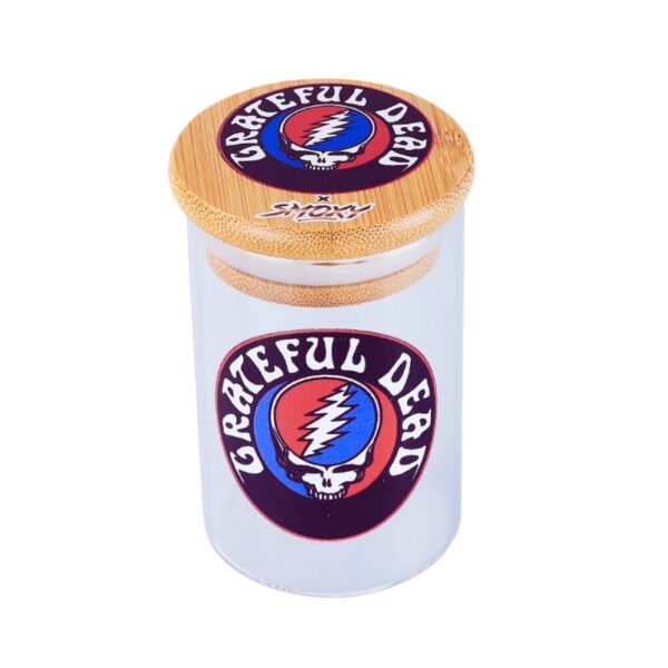 Grateful Dead Glass Stash Jar 7g Steal Your Face Logo